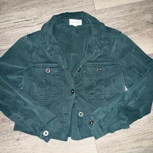 Bella Dahl Green Utility Jacket Versatile Lightweight Design